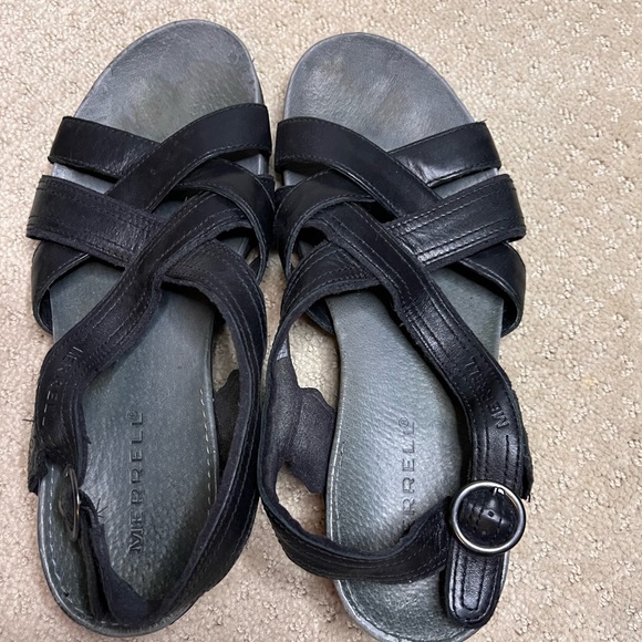 Merrell Black Sandals Size 9 - Picture 4 of 5